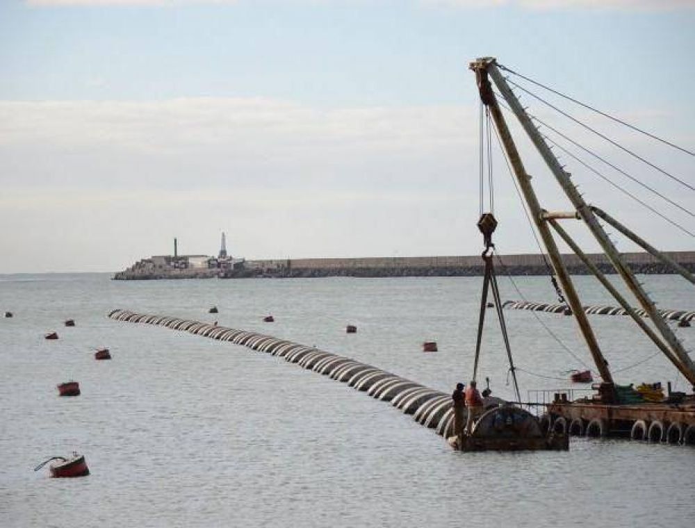 Trasladar�n tercer tramo del Emisario Submarino hacia Camet