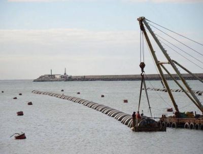 Trasladar�n tercer tramo del Emisario Submarino hacia Camet