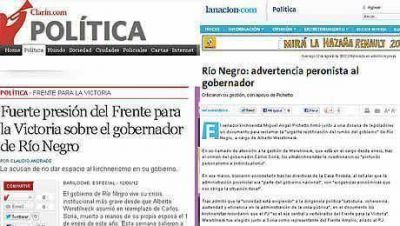 La crisis del FpV de RN ya es noticia en medios nacionales