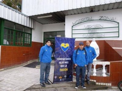 La Pe�a Boquense se sum� a una campa�a de donaci�n de sangre