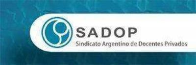 En SADOP cuestionaron el conflicto por los ajustes a la educaci�n