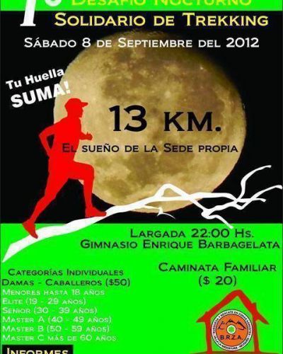 Grupo de Rescate: realizan una competencia de trekking nocturno para juntar fondos