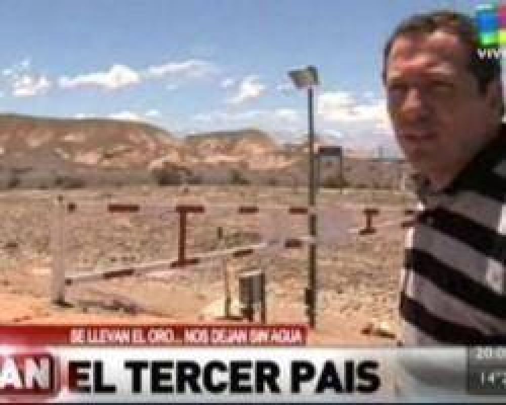 La televisi�n porte�a volvi� a atacar a la miner�a y al gobierno de Gioja