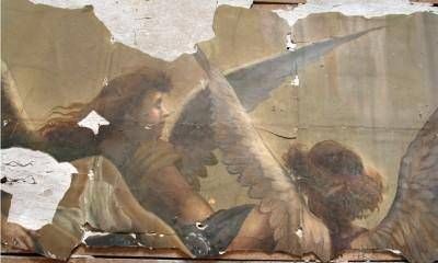 Se invierten 70 mil pesos para restaurar el mural de la capilla del cementerio de Ciudad