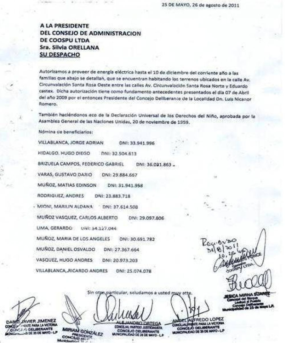 Cinco exconcejales opositores de 25 de Mayo fueron denunciados en la Justicia