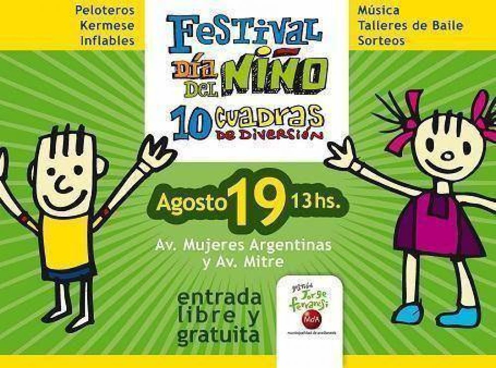 Avellaneda: diez cuadras de diversi�n para festejar el D�a del Ni�o