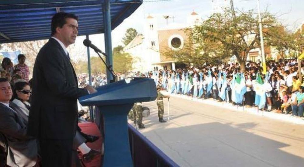 Capitanich encabez� el acto en homenaje a San Mart�n