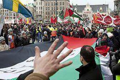 Incidentes en Suecia durante manifestaci�n de militantes palestinos 