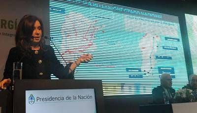 Cristina: "La obra publica se va a intensificar en la Argentina"
