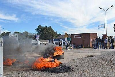 Transportistas de cereales realizan una protesta