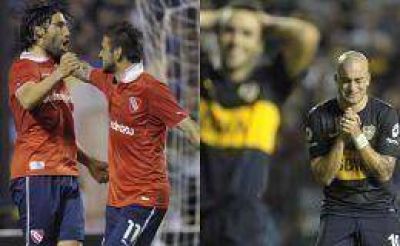 Un ag�nico empate puso en aprietos a Boca y le dio aire a Independiente