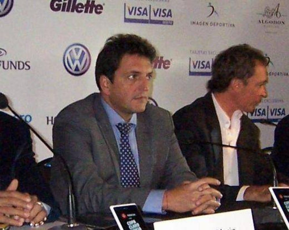 Sergio Massa: �Este espect�culo sirve para motorizar nuestra apuesta deportiva�