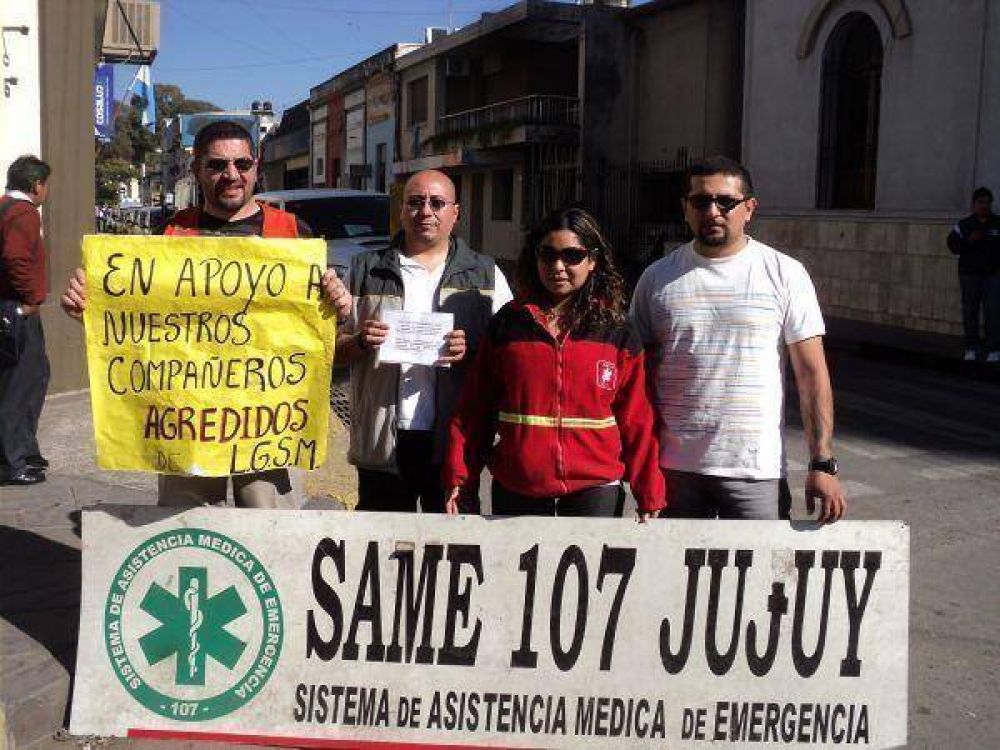 Empleados del SAME Jujuy reclaman mayor seguridad para realizar su trabajo