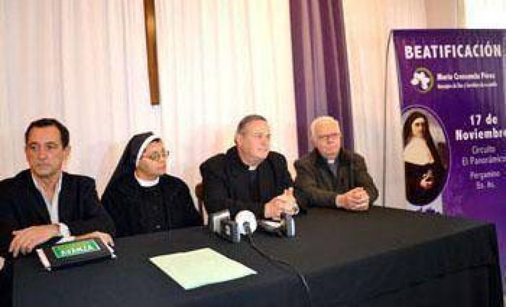 Anunciaron ayer oficialmente la ceremonia de beatificaci�n de Mar�a Crescencia P�rez 