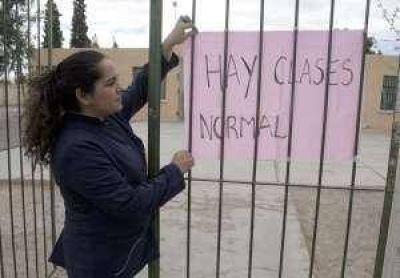 Tras 6 d�as sin clases volvieron a las aulas