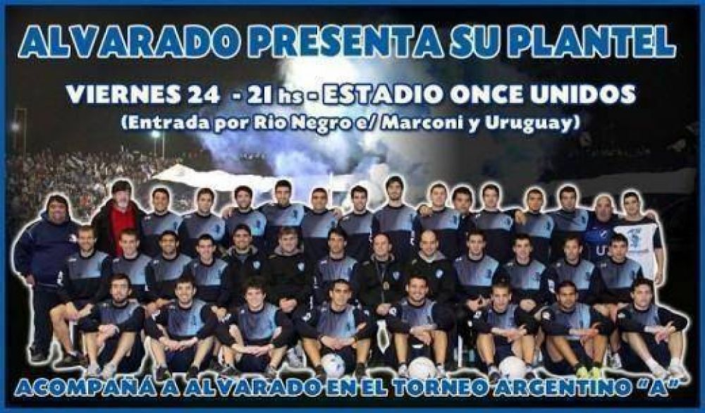 Alvarado se presenta para la prensa y su gente