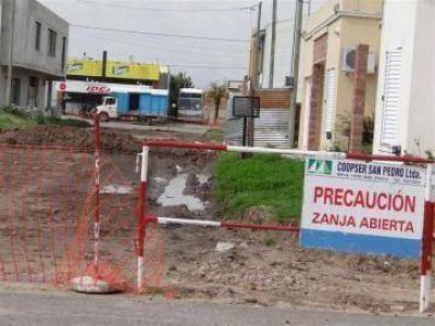 Gas y pavimento, las obras del Fondo Comunitario de Coopser
