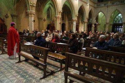 Se ofici� una misa en Catedral en la cual se rez� por los afectados por las inundaciones
