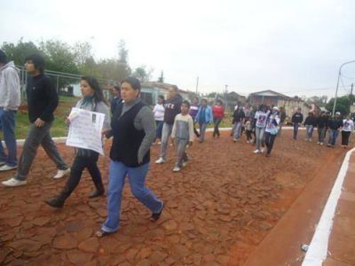 Dos marchas por el Caso Lieni en Puerto Esperanza