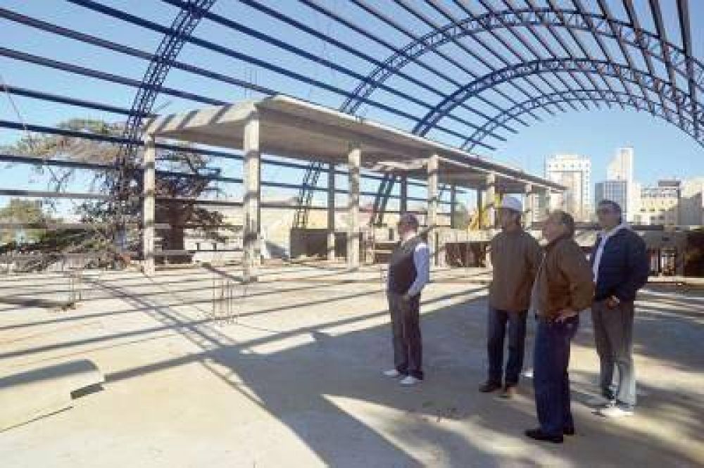 El intendente recorre obras en el marco del reordenamiento de la ciudad