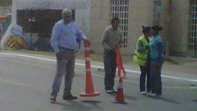 Guaraz cort� una ruta para festejar el D�a del Ni�o