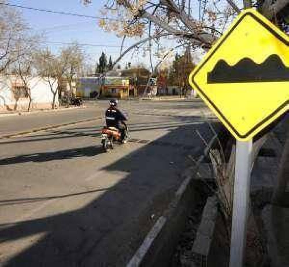 Reductores de velocidad: 1 de cada 3 del Gran San Juan est� en Chimbas