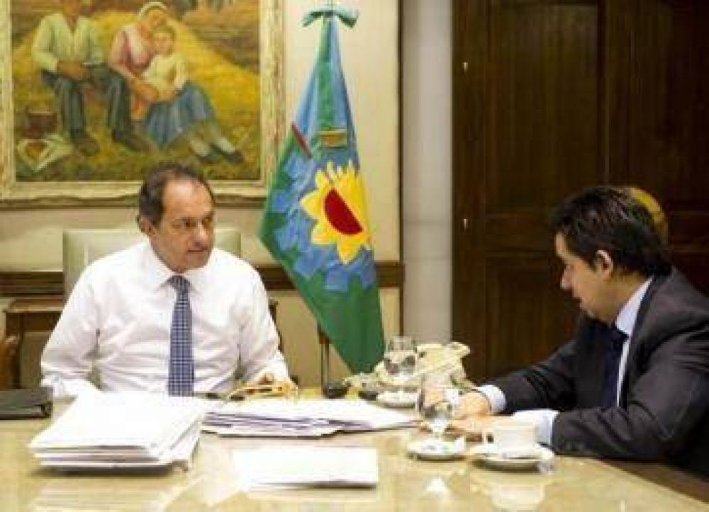 Scioli apura acciones por obras pluviales