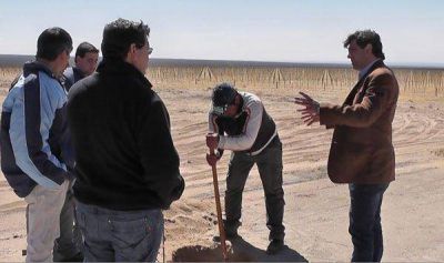 Del Moral constat� avances de obras en SAPEM av�cola