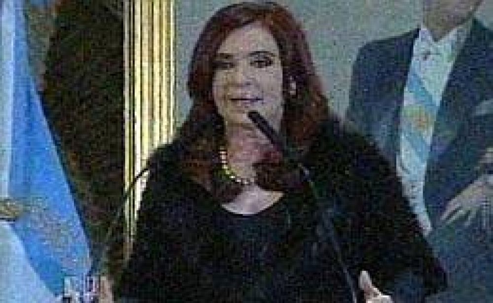Cristina anunci� la creaci�n de un polo audiovisual y beneficios para ese sector