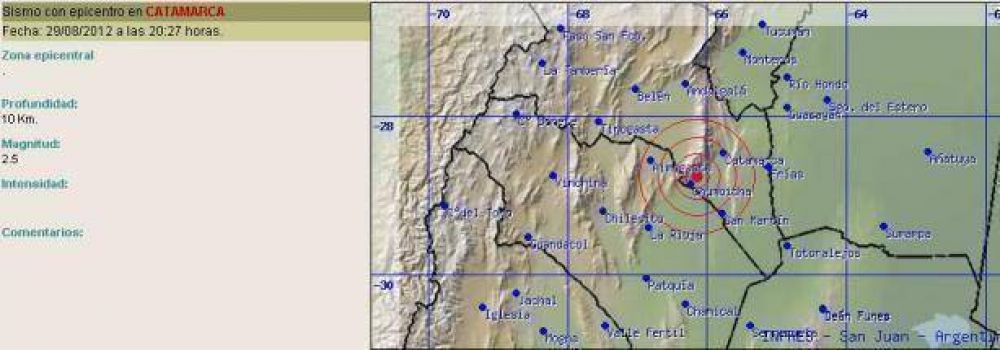 Se registr� otro temblor esta noche