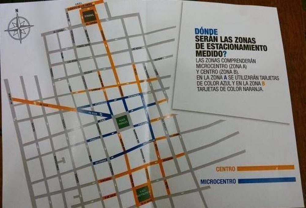 El lunes arranca el estacionamiento medido