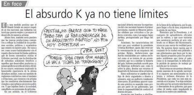 En Foco: el absurdo K ya no tiene l�mites