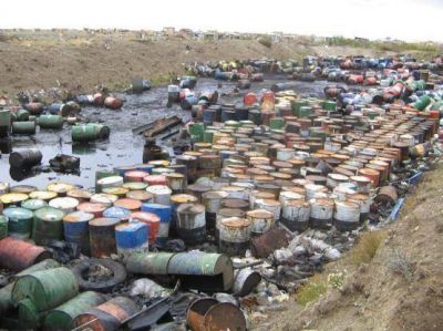 Primeras pr�cticas de la planta de tratamiento de aceites.