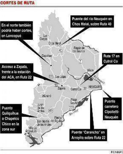 Los cortes de ATE ser�n en puntos estrat�gicos