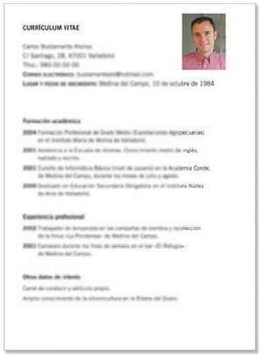C�mo marcar la diferencia en el curr�culum vitae