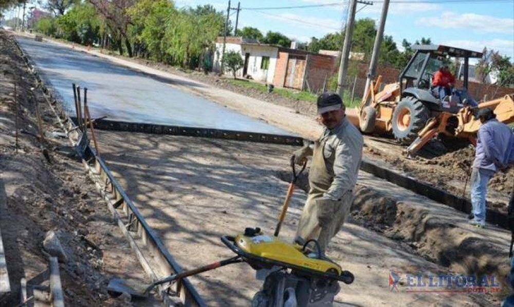 Reanudan los trabajos de pavimentaci�n sobre avenida Vidal