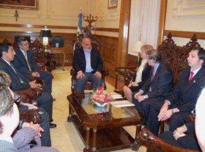 Magistrados del pa�s y la provincia fueron recibidos por el Gobernador