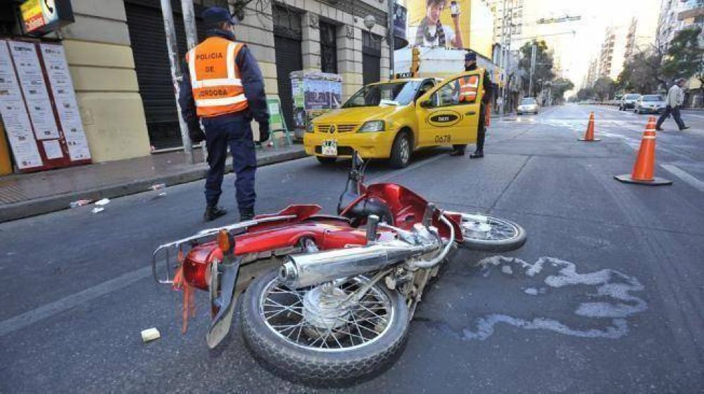 Un biciclo en la mitad de los siniestros