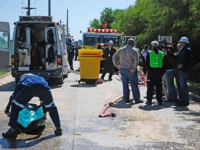 Hubo simulacro de emergencia en planta de papelera Celulosa