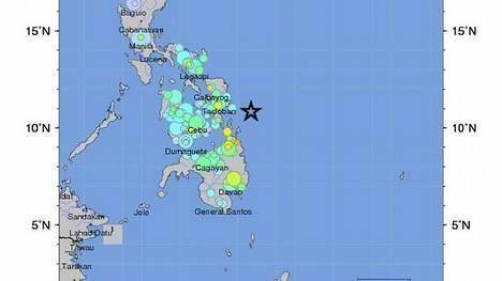 Un terremoto y la posibilidad de tsunami desataron el p�nico en Filipinas