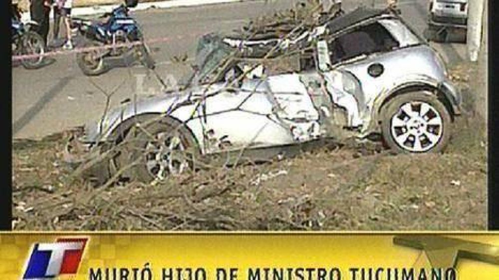 Se mat� en un accidente el hijo de un ministro tucumano
