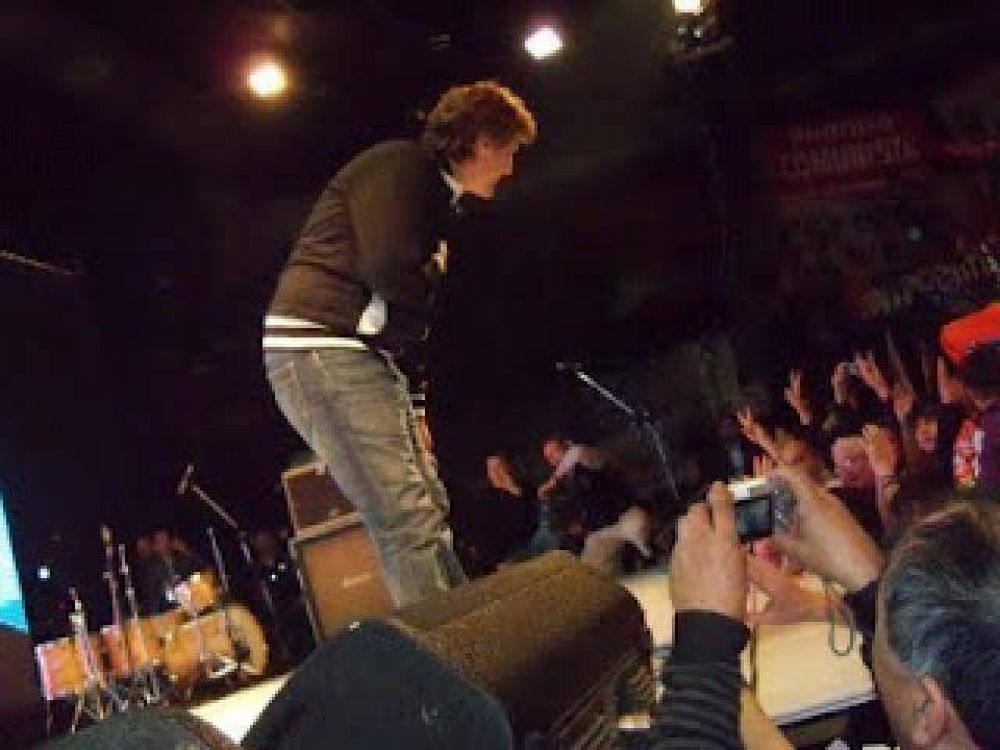 Amado Boudou en festival con los ni�os