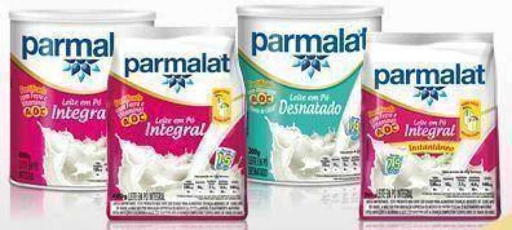 Parmalat lana linha de leite em p