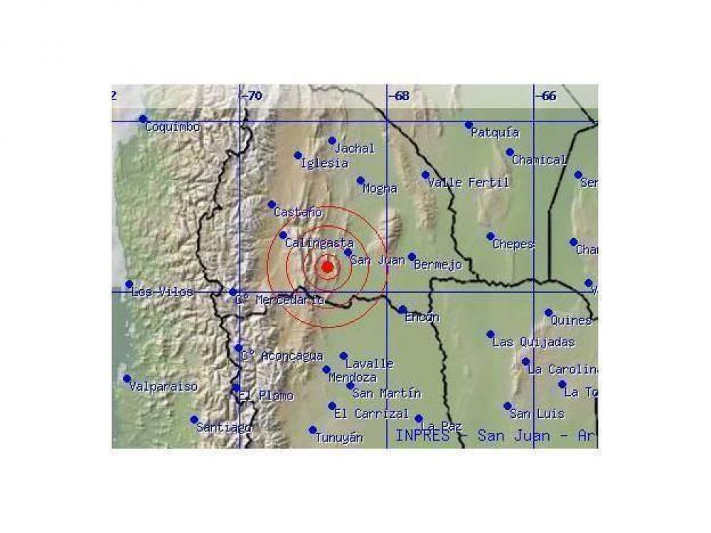 Un sismo de 3,7 grados despert� a varios sanjuaninos