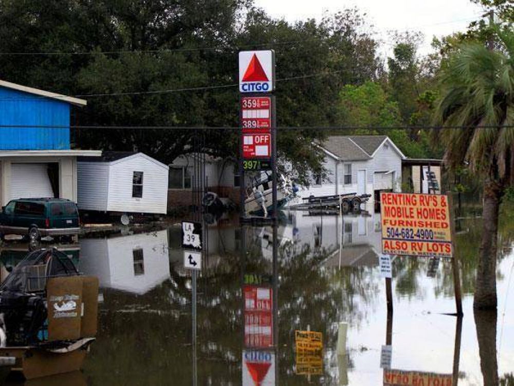 Siguen inundaciones en EEUU por el hurac�n Isaac