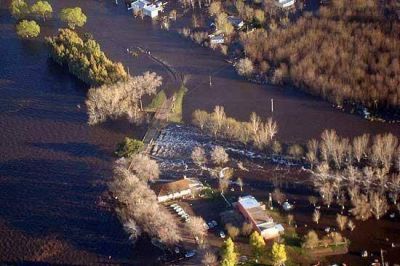 Inundaci�n en Blanca Grande: estiman que la laguna tardar� un mes en volver a la normalidad