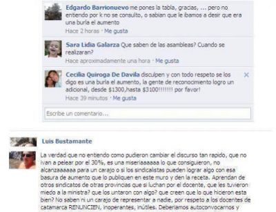 Costoso apoyo gremial