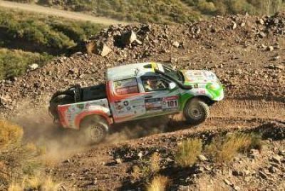 Omar Gandara pudo arribar al final en la carrera del Cross Country en Mendoza