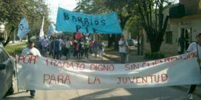 Barrios de Pie realiz� protesta en el centro