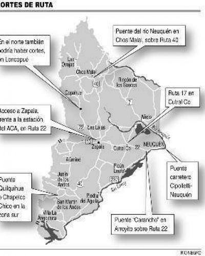 Cortes y marchas en distintos puntos de Neuqu�n